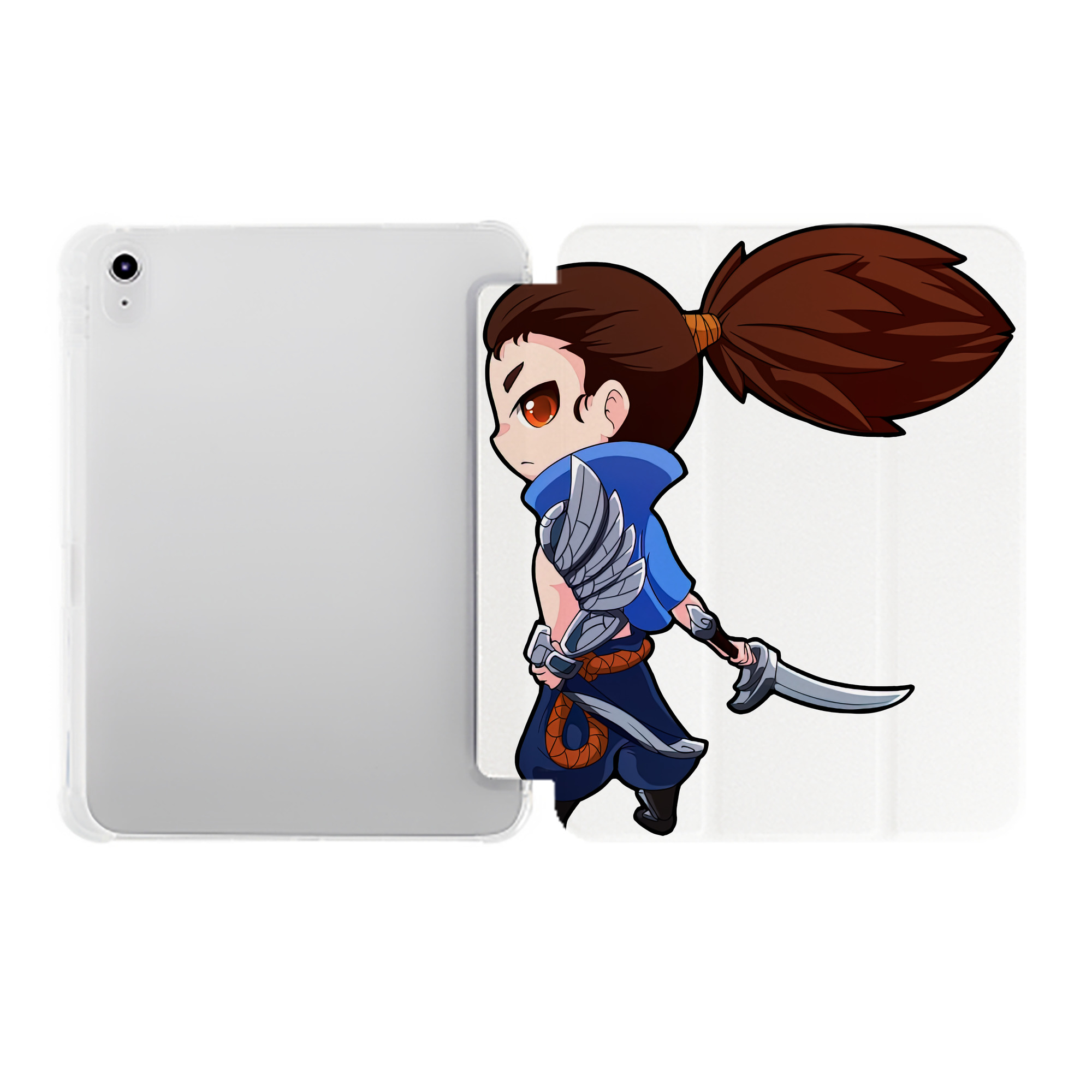 （画像用） リーグ・オブ・レジェンド League of Legends LOL IPad ケース ペン収納付き 三つ折りスタンド PUレザー×シリコン 対応機種9.5/10.5/10.9インチ